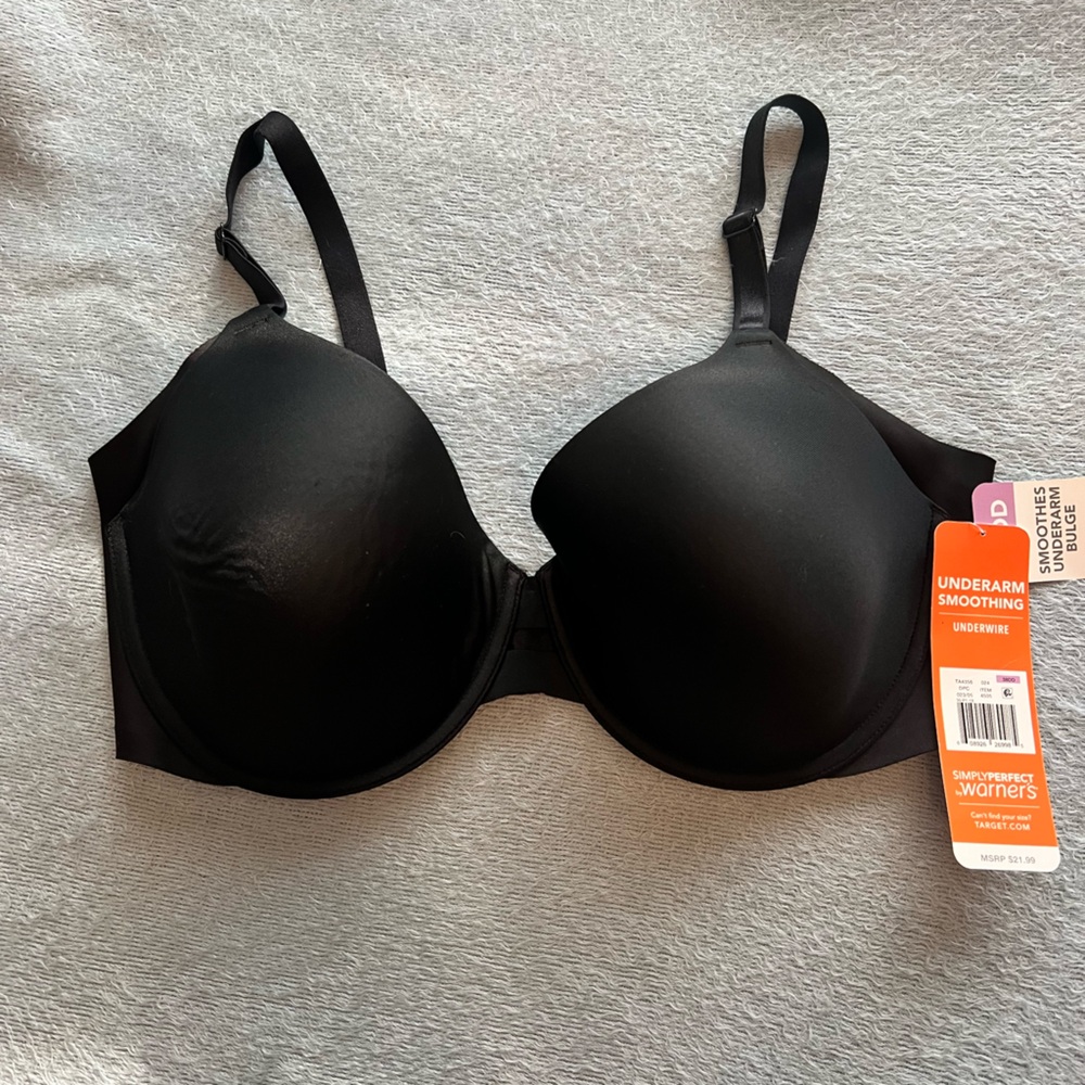 Warner’s Simply Perfect underwire, under arm smoothing bra